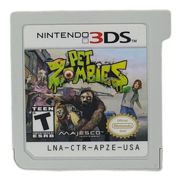 Nintendo 3DS Pet Zombies Video Game Cartridge Only Tested Works - Picture 1 of 6